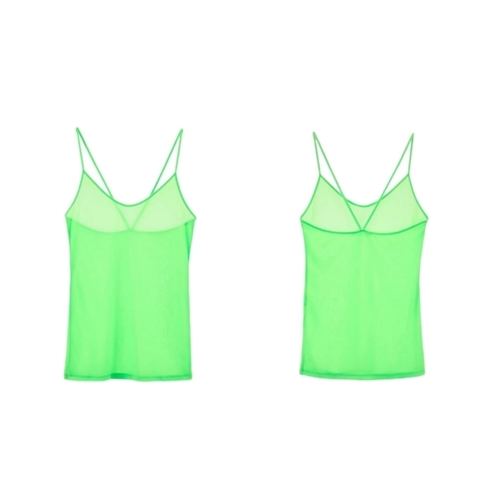 ZARA FITTED T-SHIRT NEON GREEN | 2912/932 SIZE M - Picture 2 of 4